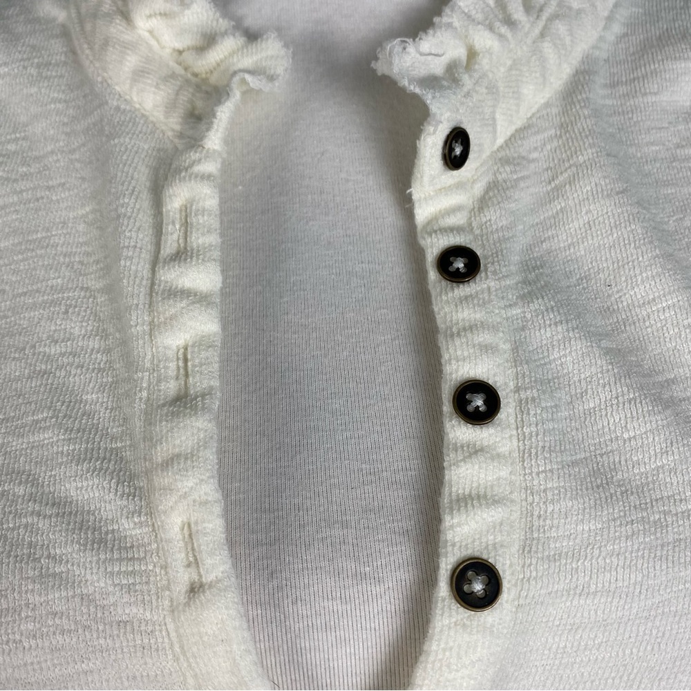 Pilcro Ruffled Henley - Picture 8 of 12